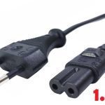 AC силовой кабель 100-240v ∞ C7/C8 2pin (5a) (1.8m) (Оригинал) 1 день гар.