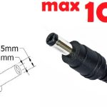 Dc кабель для блока питания 5.5x2.1mm (10a) (1.2m) (A class) 1 день гар.