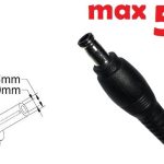 Dc кабель для блока питания 5.5x3.0 or 5.0x3.0mm (+pin) (5a) (1.2m) (A class) 1 день гар.