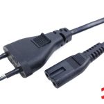 AC силовой кабель 100-240v ∞ C7/C8 2pin (5a) (2m) (Оригинал) 1 день гар.