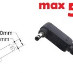 Dc кабель для блока питания 3.0x1.0(0.9/1.1)mm (Wall) (5a) (1.2m) (A class) 1 день гар.