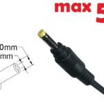 Dc кабель для блока питания 4.0x1.7mm (5a) (1.2m) (A class) 1 день гар.