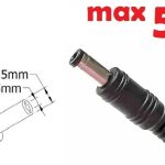 Dc кабель для блока питания 5.5x2.5mm (5a) (1.2m) (A class) 1 день гар.