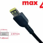 Dc кабель для блока питания Square tip 7.50x2.89mm (NO pin) (4a) (1.5m) (A class) 1 день гар.