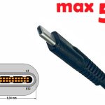 Dc кабель для блока питания Type-C USB (5a) (1.8m) (A class) 1 день гар.