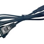 AC силовой кабель 100-240v ∞ C7/C8 2pin (5a) (1.8m) (A class) 1 день гар.