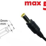 Dc кабель для блока питания 6.0x4.4 or 6.5x4.0mm (+pin) (5a) (1.2m) (A class) 1 день гар.