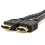 Кабель Merlion HDMI-HDMI HIGH SPEED 0.3m, v1.4, OD-7.5mm, круглий Black, конектор Black, (Пакет) Q250