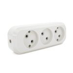 Блок розеток для подовжувача 250V MERLION MBR-3W, 3 гнізда без заземлення Q115