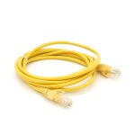 Патч-корд литий RITAR, UTP, RJ45, Cat.5e, 2m, жовтий, Cu (мідь) Q300