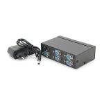 Активний спліттер VGA сигналу KV-FJ2504S 150MHz 4 Port, DC5V/2A