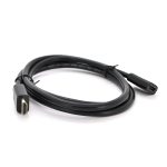 Подовжувач Merlion HDMI (тато) -HDMI (мама) VEGGIEG 1.0m, v2.0, OD-7.0mm, круглий, Black, коннектор Black, (Пакет)