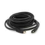 Кабель Merlion HDMI-HDMI HIGH SPEED 10m, v1.4, OD-7.5mm, круглий Black, коннектор Black, (Пакет) Q50