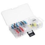 Набор термоусадочних гільз з припоєм Q100 Red 0.5-1.50mm² (35) Blue 1.50-2.50mm² (30)Yellow 4.00-6.00mm² White(25)0.25-0.35mm² (10)