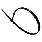 Стяжки нейлон RITAR 4,0x300mm чорні (100 шт) висока якість, ультрафіолетостійкі, діапазон робочих температур: від -45С до +80С