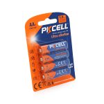 Батарейка лужна PKCELL 1.5V AA/LR6, 4 штуки у блістері ціна за блістер, Q12