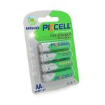 Акумулятор PKCELL 1.2V AA 600mAh NiMH Already Charged, 4 штуки у блістері ціна за блістер, Q12