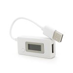USB тестер KCX-017 напруги (3-7V) і струму (0-3A) ємності батарей для зарядки (0-19999mAh), White