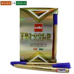Ручка Cello Original "Tri-mate-GOLD" синя 50 штук TriGOLDBL