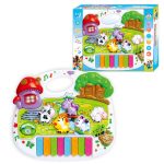 Музичне піаніно "WToys", озвучування українською, пісні, казки, цифри, звуки тварин, підсвічування 18126