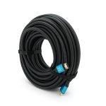 Кабель Merlion HDMI-HDMI 4Kx2K Ultra HD, 20.0m, v2,0, круглий Black, коннектор Blue, Blister-box, Q10