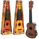 Гітара 40см, струни 4шт, 3 кольори, в кор-ці, 45-16-5см /48/