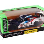 Машина металева АВТОПРОМ 1:24 "BMW M4 GT3" відчиняються двері та капот, світло, звук 68282A(B)