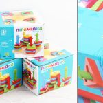 УЦЕНКА 30% Дерев'яна іграшка Пірамідка-ключ 14,5-14,5-10,5см, в кор-ці, 15,5-16-12см /24/
