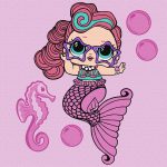 Набір для розпису по номерах для дітей "L.O.L. Surprise! Mermaids Waves" 40х40 см КНО6266