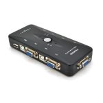 4-портовий KVM свіч VEGGIEG K401, перемикач USB, Grey, Blister-Box