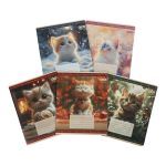 Набір зошитів учнівських шкільних CATS в клітинку, 12 аркушів, 25 штук, KIDS LINE ZB25.1753K