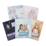 Набір зошитів учнівських шкільних ANIME в клітинку, 12 аркушів, 25 штук, KIDS LINE ZB25.1754K