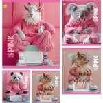 Набір зошитів учнівських Тетрада "Pink Power" клітинка, 18 аркушів, 20 штук ТА51208