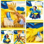 Набір зошитів учнівських Тетрада "Україна" клітинка, 36 аркушів, 20 зошитів ТА51406