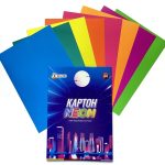 Картон кольоровий "НЕОН" в папці, формат А4 8 арк. ТМ "Family Line" /20/ Тетрада