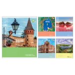 Набір зошитів Yes "Ukraine travel" клітинка, 60 аркушів, 10 зошитів 768000