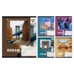 Набір зошитів учнівських загальних Yes "Dream City" клітинка, 60 аркушів, 10 штук 767705