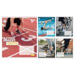 Набір зошитів учнівських загальних Yes "Active lifestyle" клітинка, 96 аркушів, 5 штук 767714