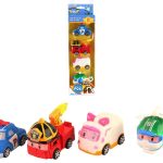 Іграшка машинка на коліщатах Robocar Poli, 4 героя, кор. 28*9*5 см /192-2/