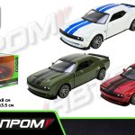 Іграшка машина мет. АВТОПРОМ 5 inch,3 кольори Dodge Challenger, відкр.двері, у кор.16,5*7*8см /48-2/