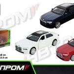 Іграшка машина мет. АВТОПРОМ 5 inch,3кольори BMW i7 G70, відкр.двері, у кор.16,5*7*8см /48-2/
