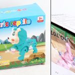 УЦЕНКА 20% Музична іграшка тигр, 18,5см, музика, світло, ходить, мотузка, 3 кольори, на бат-ці, в кор-ці, 19,5-16,5-9,5см /60/