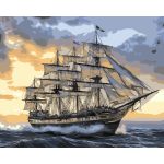 Картина за номерами Strateg "Корабль у відкритому морі" 40х50см VG051