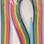 Набори паперу для квілінгу,150 аркушів,520х5мм,15кольорів, 230004