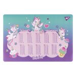 Підкладка для столу Yes табл.умнож. "Glamour. Unicorns" бірюзово-фіолетова, ціна за 2 шт. //