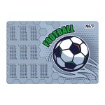 Підкладка пластикова для столу Yes "Football" табл. множ., ціна за 2 шт. //