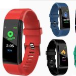 Смартгодинник 5 кольорів, Bluetooth 4.0, кольоровий дисплей, повідомлення, кроки, будильник, спорт, серцебиття, музика, МІКС ВИДІВ, в кор./100/