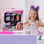 Набір бісеру намистини, чарми, мотузочки, стрічки, 31*30,5*4,5 см, в кор. /48/