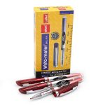 Набір ручок масляних Ellott "Writo-meter" червоні чорнила, 10км, 12 ручок 8048ET-RD