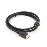 Кабель Merlion HDMI-HDMI HIGH SPEED 1.2m, v1.4, OD-7.5mm, круглий Black, коннектор Black, (Пакет) Q250